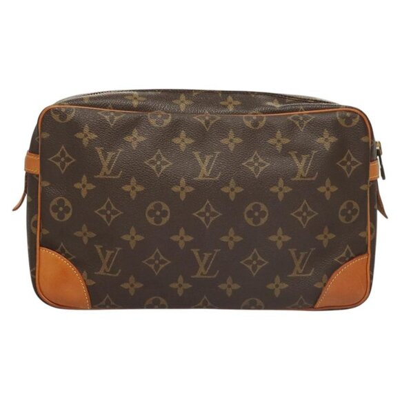 LOUIS VUITTON Monogram Compiegne 28 Clutch Bag M51845 LV Auth 119755 - Picture 2 of 16